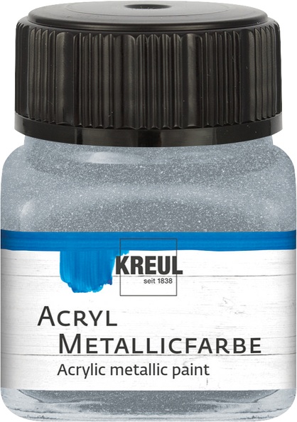 KREUL Acryl Metallicfarbe Silber Gl.20ml