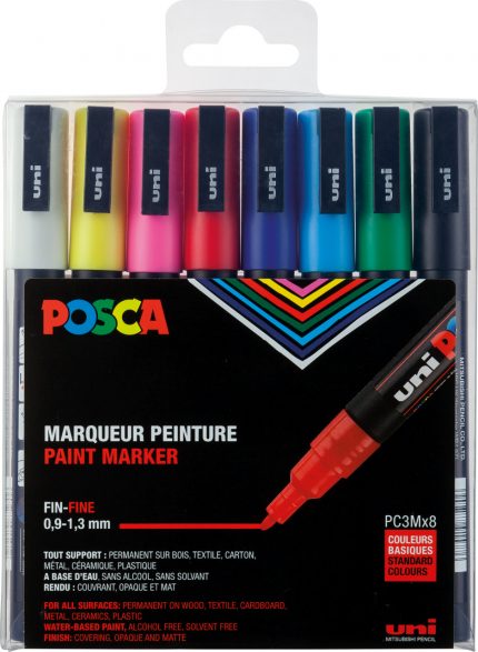 Posca Marker (0.9-1.3mm) - 8er Set