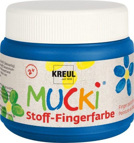 MUCKI Stoff-Fingerfarbe Blau 150 ml