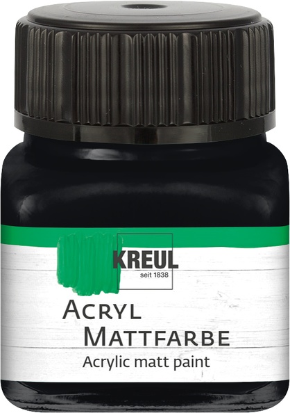Acryl-Mattfarbe (20ml) - Schwarz