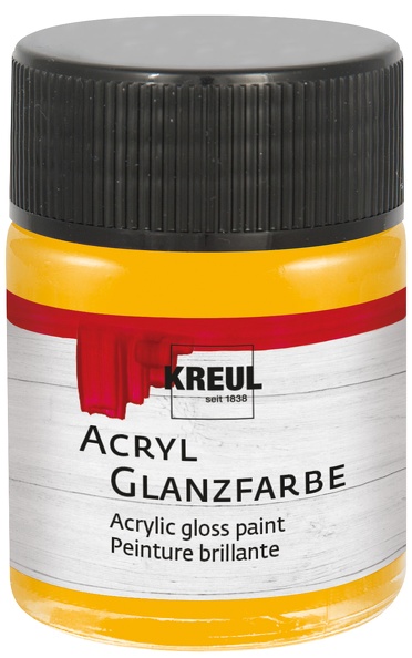 Acryl-Glanzlack (50ml) - Dunkelgelb