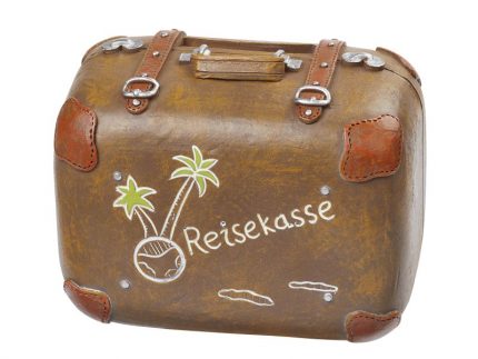Reisekasse-Koffer 8 x 5 x 6 cm