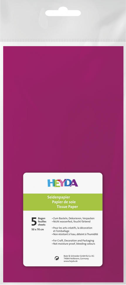 Seidenpapier (50x70/ 5St.) - Pink