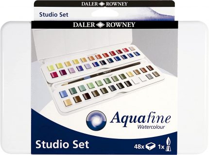 Aquafine Studio Set 48 Aquarell-Farben